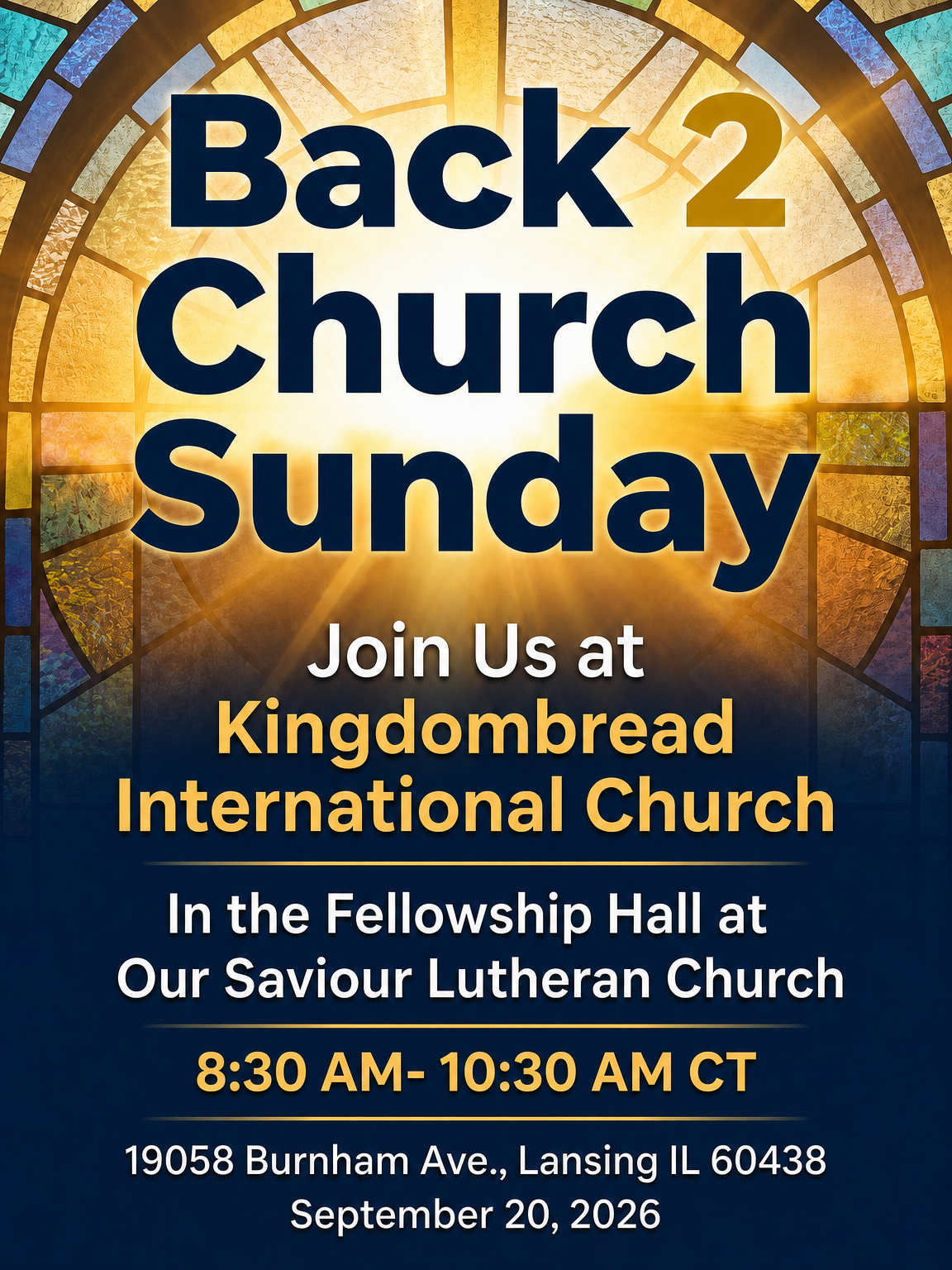 BACK TO CHURCH SUNDAY