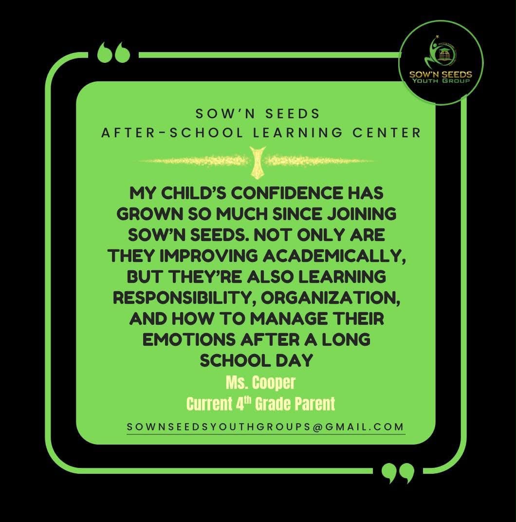 Sow'N Seeds family testimonial