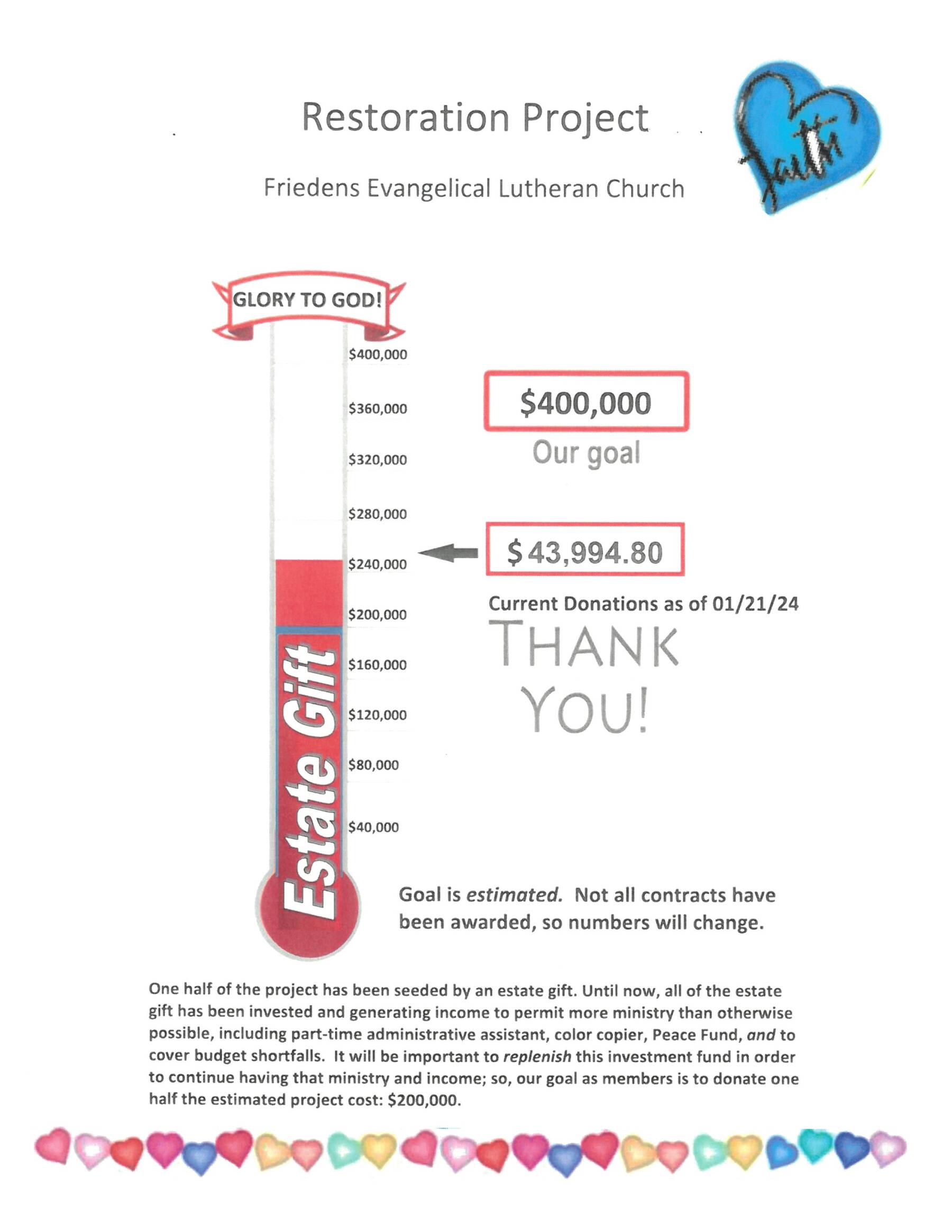 Newsletter Friedens Lutheran Church