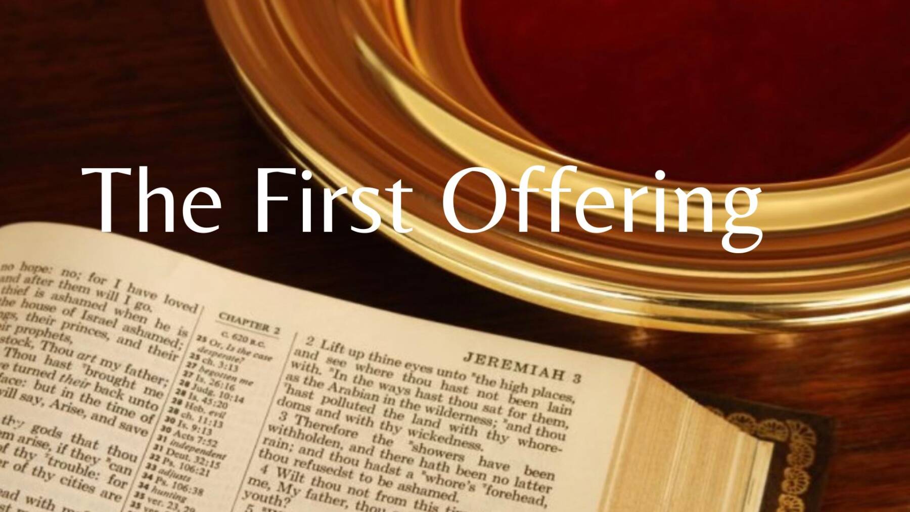 Offering Net The First Offering - First Baptist Tanner