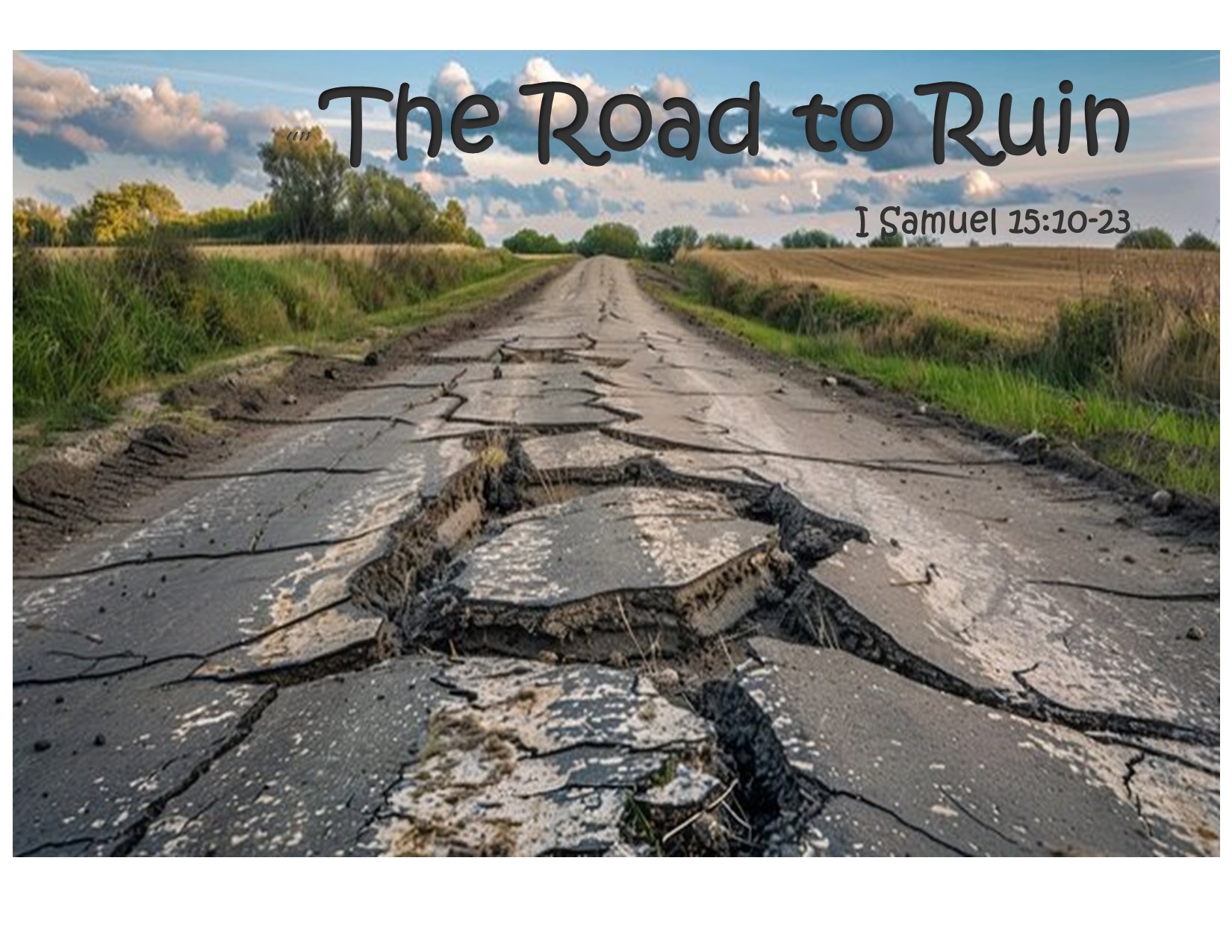 "The Road to Ruin" Trinity Baptist Church