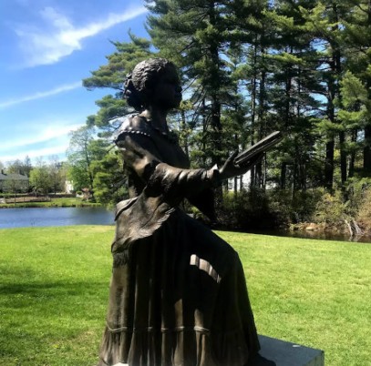 Harriet E Wilson Statue in Milford, NH