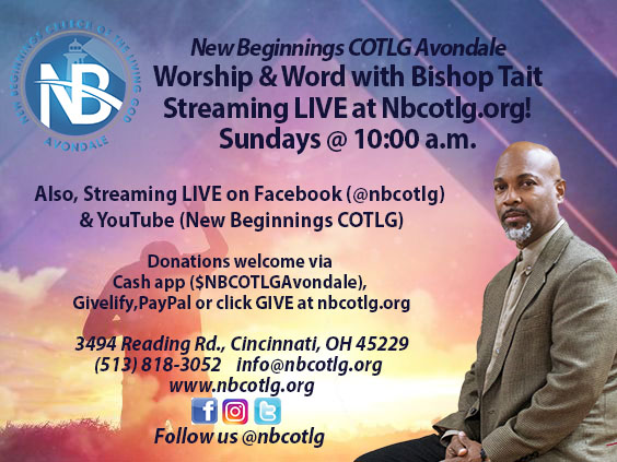 NBCOTLG Worship & Word In-Person and Online