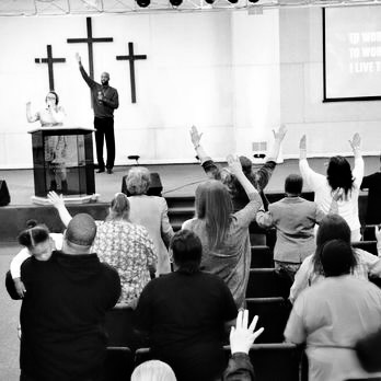 People worshiping together